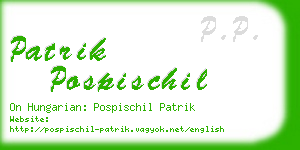 patrik pospischil business card